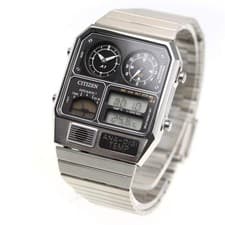 CITIZEN Quartz ANA-DIGI TEMP Analog-Digital Men's Watch Silver JG2101-78E