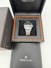 TAG HEUER Carrera Twin Time Calibre 7 Steel WV2115 Automatic 39mm Black Dial