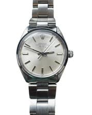 1981 Rolex Air King 5500 Silver Dial 34mm Watch Stainless #25018