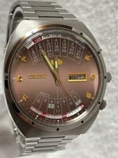 ORIENT 4696724E Perpetual Calendar Automatic Watch Orange Dial 38mm Case