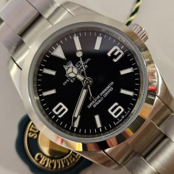 Men's Watch "ROLEX" Swiss "Explorer" 36mm Ref.124270 Arabic Dial Cal.3230 2021