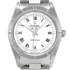 Rolex Air-King 14010 X Serial 1993 Men's White Stainless Automatic #W1532