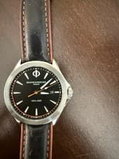 Baume & Mercier Clifton Club Men's Watch Black And Orange Princeton