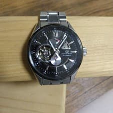 Orient Star Modern Skeleton Automatic Watch Black Dial Pro wrist 17cm