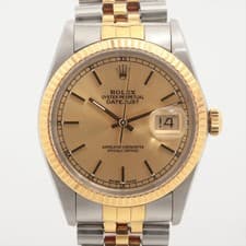 Rolex DATEJUST 36 16013 SS×YG SS×YG AT Champagne-Face