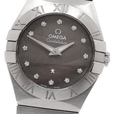 OMEGA Constellation 123.10.27.60.56.001 12P diamond Quartz Ladies Watch_950683