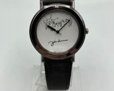 SEIKO JOHN LENNON Lithograph Limited Edition Watch Silver Black JP