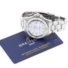 BREITLING SUPER OCEAN 36 A17316 SS White Dial Automatic Date #C371