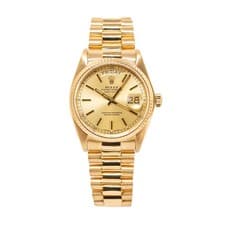 Rolex Day Date 36MM 18038 Champagne Dial Quick Set 18K Yellow Gold Watch
