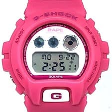G SHOCK DW 6900 A BATHING APE BAPE Collaboration Model Pink NFS Limited 1000 Pie