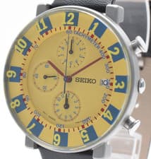 ［Near Mint］Seiko 7T92-0SP0 Chronograph Sottsass Associates Watch From Japan