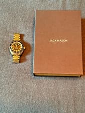 Jack Mason Strat-o-Timer - Dark Knight - 7 Link Bracelet - Flyer GMT w/Jump Hour