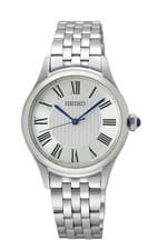 BRAND NEW Seiko Stainless Steel Roman Numerals Women's Watch SUR609