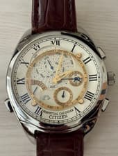 Citizen Campanola Perpetual Calendar AG6200-07 Quartz Dress Watch