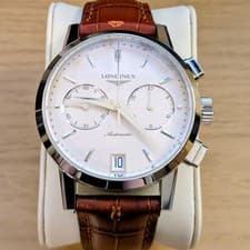 Longines 1832 Chronograph | Heritage Collection Mens Watch 42mm | Extra Strap