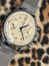 Vintage 1940S Ballet Swiss MultiChron 34mm Watch Clamshell Working!￼