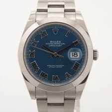 Rolex Datejust 41 126300 SS SS AT Azzurro blue dial 2 Extra Links
