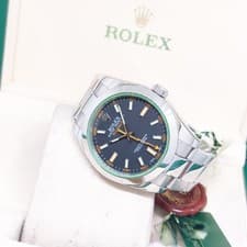 Rolex 40mm Oyster Perpetual Black Dial Green Crystal Milgauss REF: 116400GV (11)