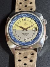TISSOT Seastar Navigator Seastar T12 24 Hours World Timer Watch - Vintage