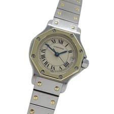 Cartier women's watch, Santos Octagon SM, date, quartz movement, s... GZl1grl3