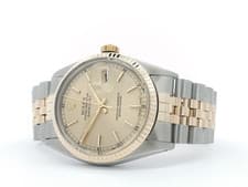 Rolex Datejust 36 18kt Yellow Gold & Stainless Steel Champagne Dial 16013