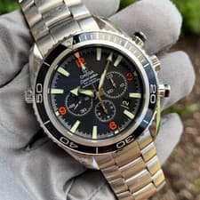 Omega Seamaster Planet Ocean 600M 2210.51 Automatic Chronograph Watch Box Papers