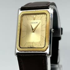 Credor 6730-5091 Mens Quartz Working New Battery Luxury Dress Watch Collectible