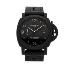 Panerai Luminor GMT Date Black Ceramic Mens 44mm Auto Watch Strap PAM 1441
