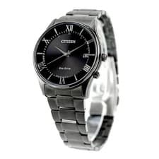 Citizen Eco-Drive Radio-Controlled Watch AS1064-53E Black Steel Sapphire