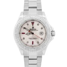 Rolex Yacht-Master MOP RUBY DIAMOND Stainless Steel 40mm Oyster YM1 Watch 16622