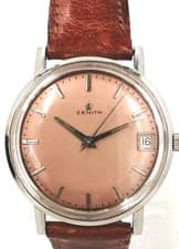 ZENITH Case width: 34mm (excluding crown) Manual winding watch Authentic
