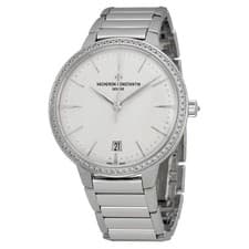 Vacheron Constantin Patrimony Contemporaine Silver Dial White Gold Ladies Watch