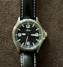 Sinn Men's Black Watch - 556.A - Extra Uncle Lincoln Bracelet - Full Kit