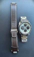 Citizen Tsuno AV0079-01A LE 1551/1973 Eco-Drive Panda + Steel