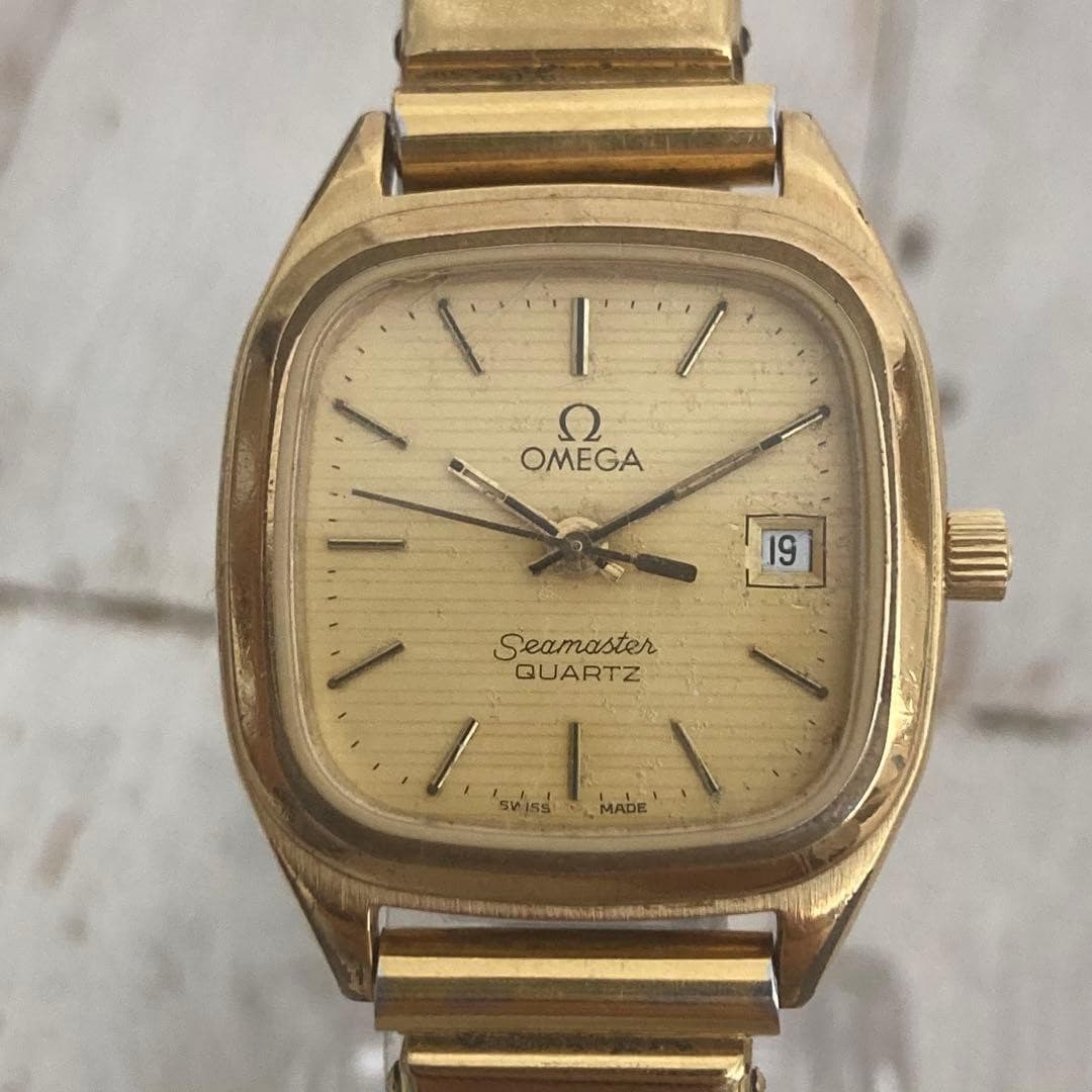 OMEGA Seamaster Quartz Watch 25mm Used From Japan Limited