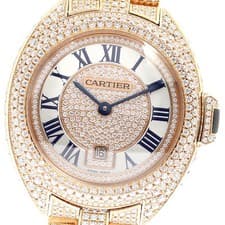 CARTIER Cres de Cartier K18PG Diamond Automatic Boy's_764948