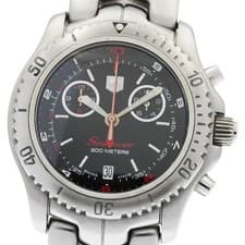 TAG HEUER Link Sea Racer CT1113 Chronograph black Dial Quartz Men's Watch_954858
