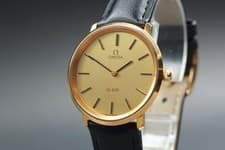 Vintage 1970s Omega De Ville Cal.625 Men's Gold Dial Manual Wind [Near Mint]