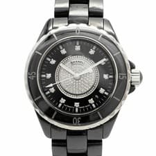 Chanel J12 H1757 Black Dial Men's Watch GZl1ha0z