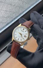 King Seiko 4402 8000 Wristwatch Timepiece Vintage Gold Case Hand Wound USED