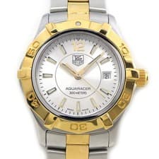 TAG Heuer Watch Aquaracer WAF1420.BB0814 Silver Dial Gold-plated Metal SS QZ