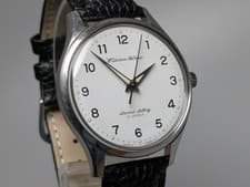 [New crystal] 1973 White Dial CITIZEN Homer second setting Rail watch #174