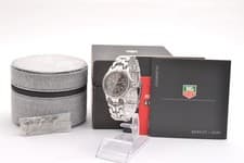 TAG HEUER SEL WG1213-K0 Professional Gray Dia Vintage Quartz Mens Watch 33mm