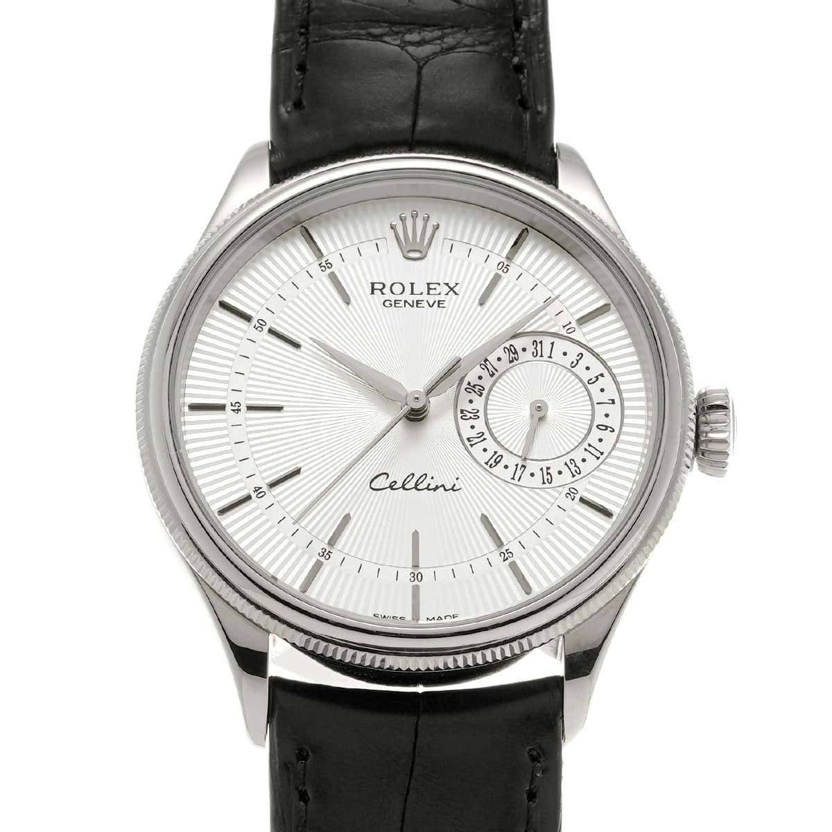 ROLEX Cellini Date 50519 Silver Case Size 39 x 39 mm Men's Used Watch #41021