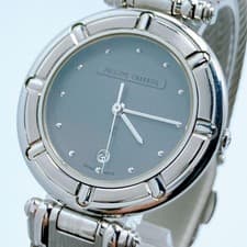 Philippe Charriol Celtic Round Date Wristwatch Quartz Analog Gray Push-Button