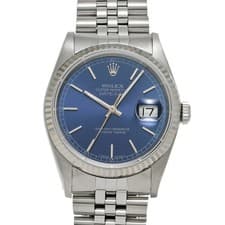 ROLEX Datejust 36 16234 Blue Case Size 36 x 36 mm Men's Used Watch #464921