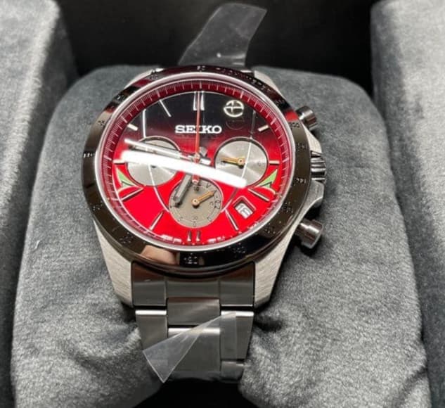 Seiko Evangelion Shinkansen 500 TYPE EVA-02 Limited Watch Near Mint With Box