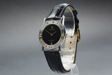 [Near MINT] CORUM ROMVLVS 43.901.21 Black Dial Quartz Ladies Watch From JAPAN