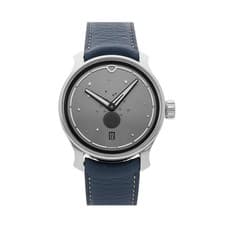 Ming 37.05 Series 2 Steel Manual 38mm Grey Dial Strap Watch 37.05 SERIES 2