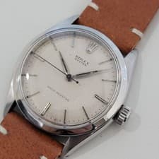 Mens Rolex Oyster Ref 6480 34mm 1950s Stainless Steel Manual Wind Vintage RA416B